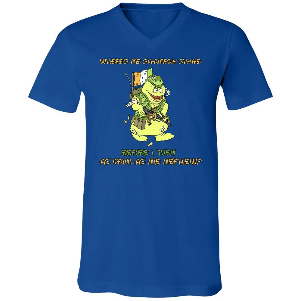 Unisex V-Neck T-Shirt - 22GWD7F9 - True Royal - 4