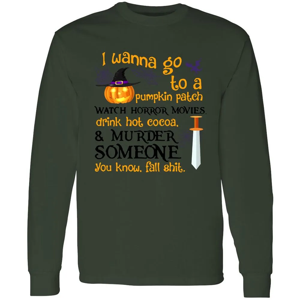 Long Sleeve T-Shirt - 6E9SEGP5 - Forest Green - 8