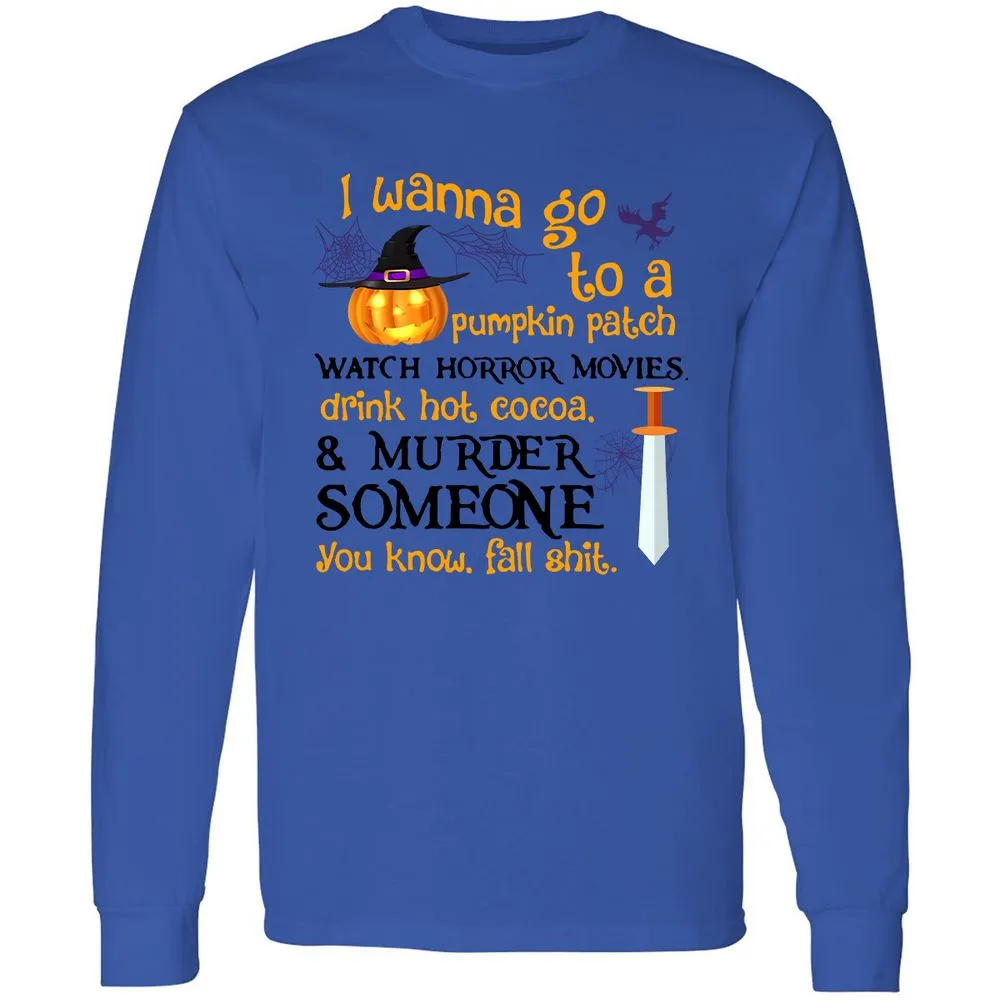 Long Sleeve T-Shirt - 6E9SEGP5 - Royal - 4