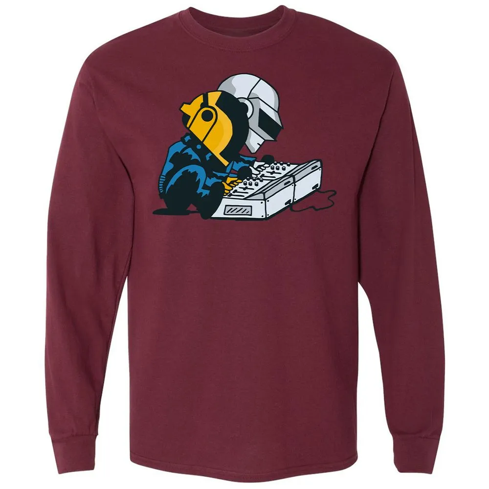 Long Sleeve T-Shirt - 5B8F2DTS - Maroon - 11