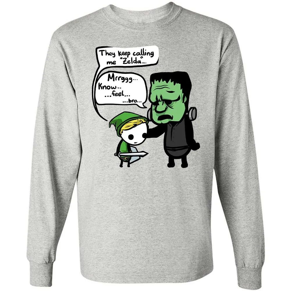 Long Sleeve T-Shirt - ZHF5PXCU - Ash - 5