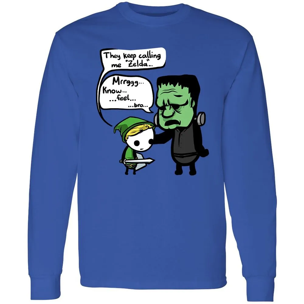 Long Sleeve T-Shirt - ZHF5PXCU - Royal - 4