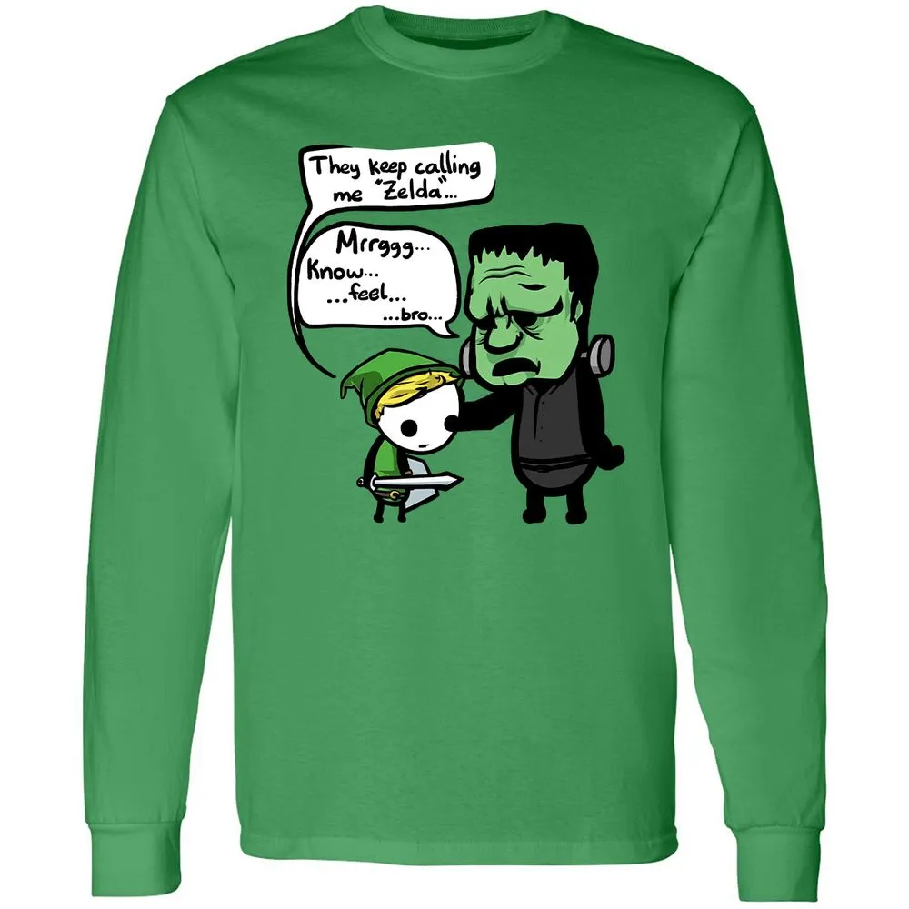 Long Sleeve T-Shirt - ZHF5PXCU - Irish Green - 10