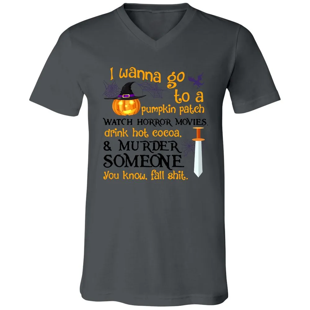 Unisex V-Neck T-Shirt - 64DPAC1T - Asphalt - 12