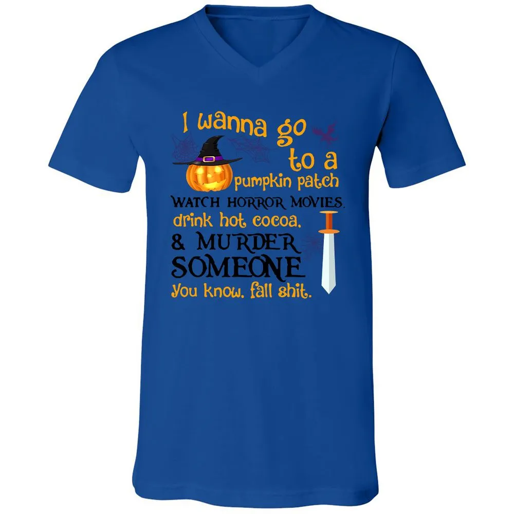 Unisex V-Neck T-Shirt - 64DPAC1T - True Royal - 4