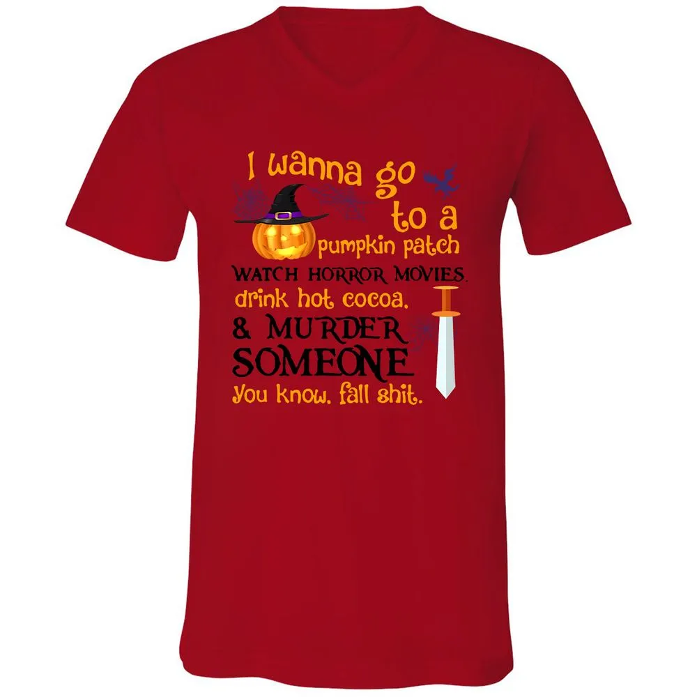 Unisex V-Neck T-Shirt - 64DPAC1T - Red - 3