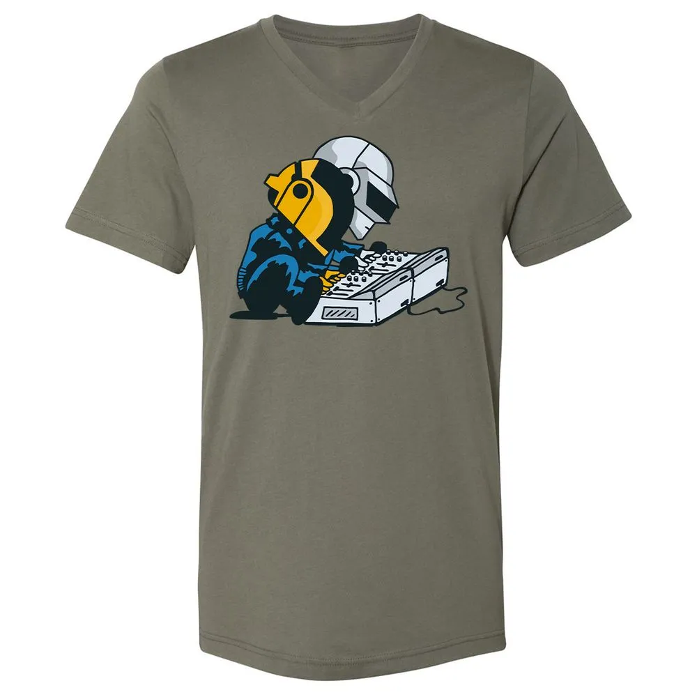 Unisex V-Neck T-Shirt - K37S9GT4 - Military Green - 10