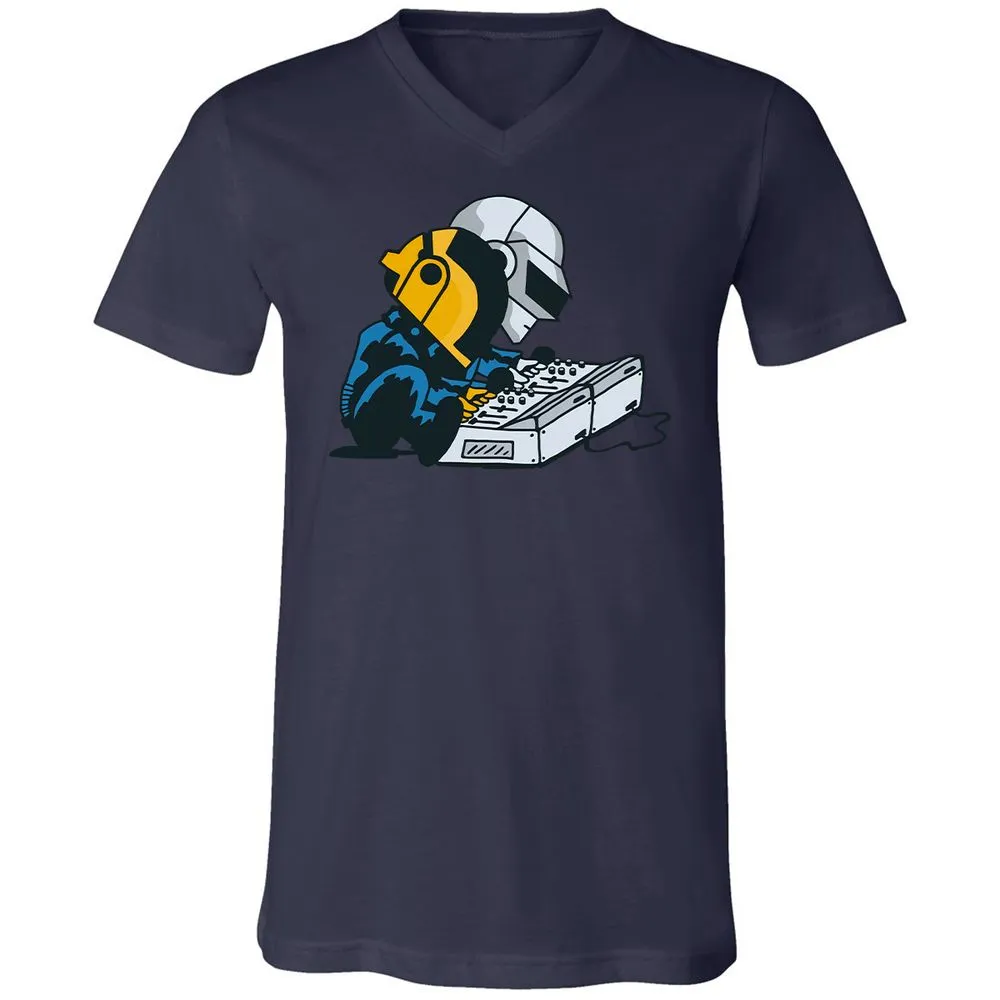 Unisex V-Neck T-Shirt - K37S9GT4 - Navy - 9