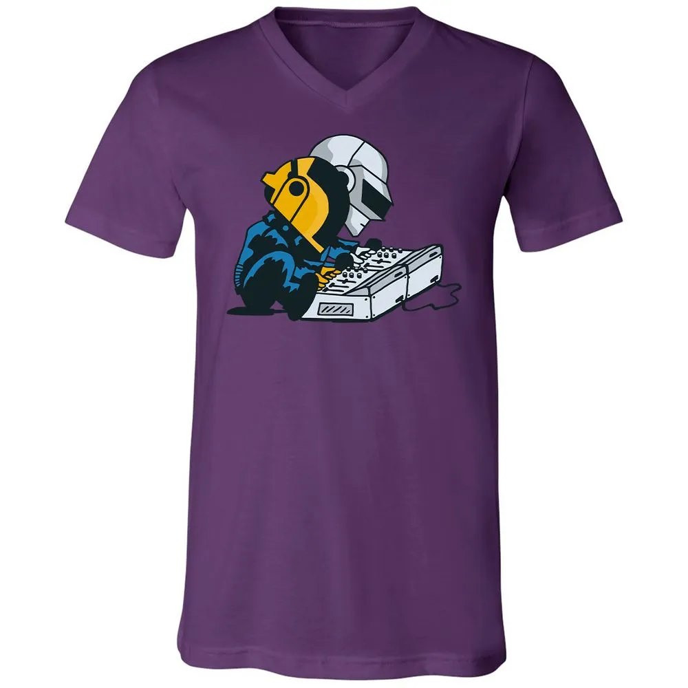 Unisex V-Neck T-Shirt - K37S9GT4 - Team Purple - 2