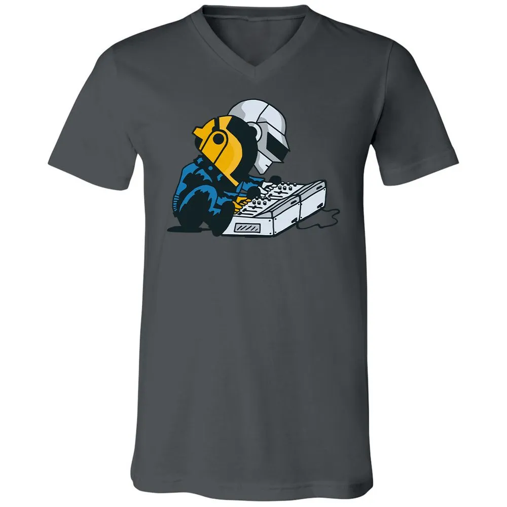 Unisex V-Neck T-Shirt - K37S9GT4 - Asphalt - 12