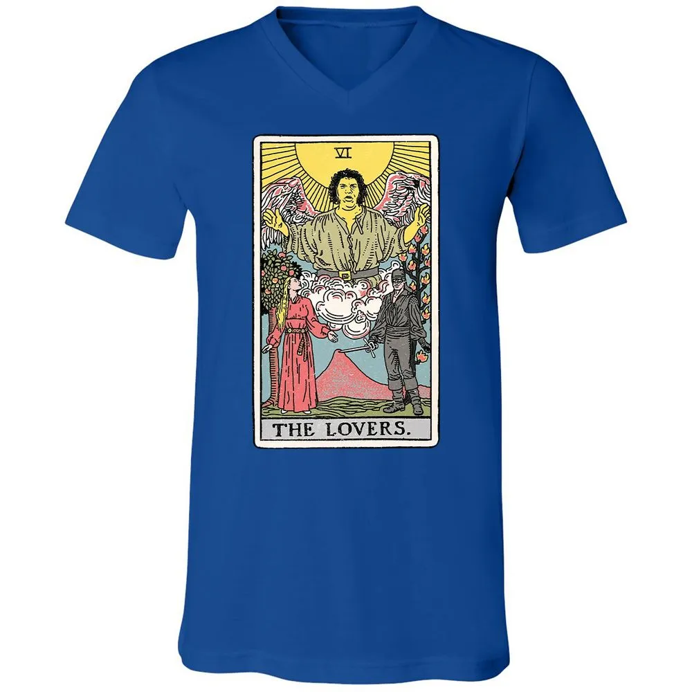 Unisex V-Neck T-Shirt - 1KW5R7DB - True Royal - 4