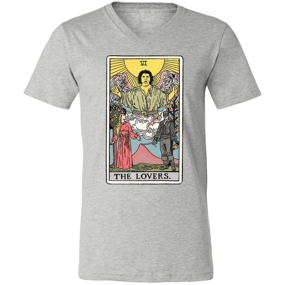 Unisex V-Neck T-Shirt - 1KW5R7DB - Athletic Heather - 7