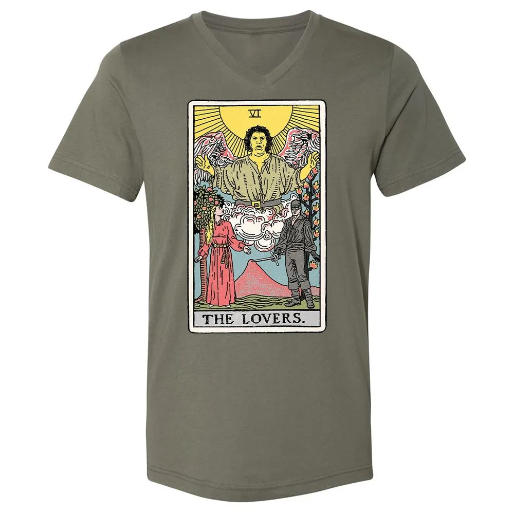 Unisex V-Neck T-Shirt - 1KW5R7DB - Military Green - 10