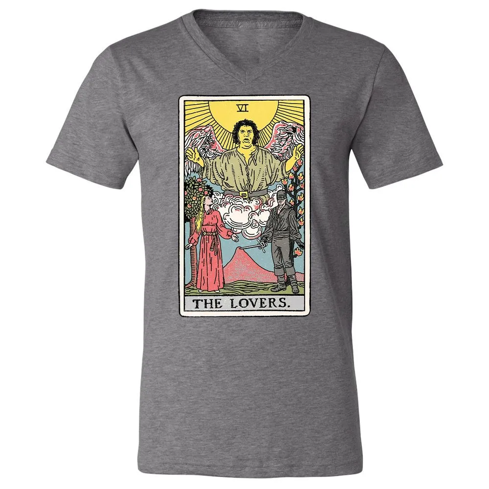 Unisex V-Neck T-Shirt - 1KW5R7DB - Deep Heather - 13