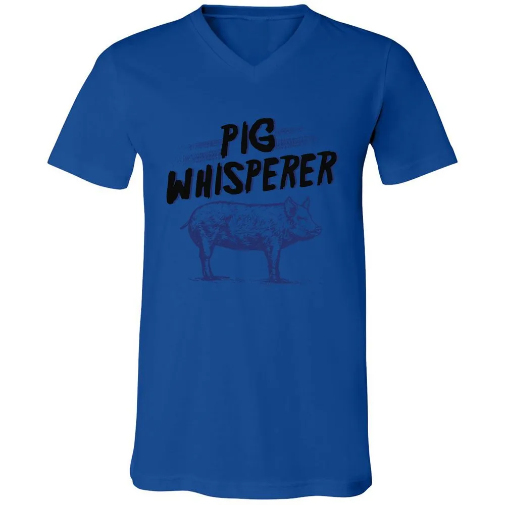 Unisex V-Neck T-Shirt - CKBX3Q35 - True Royal - 4