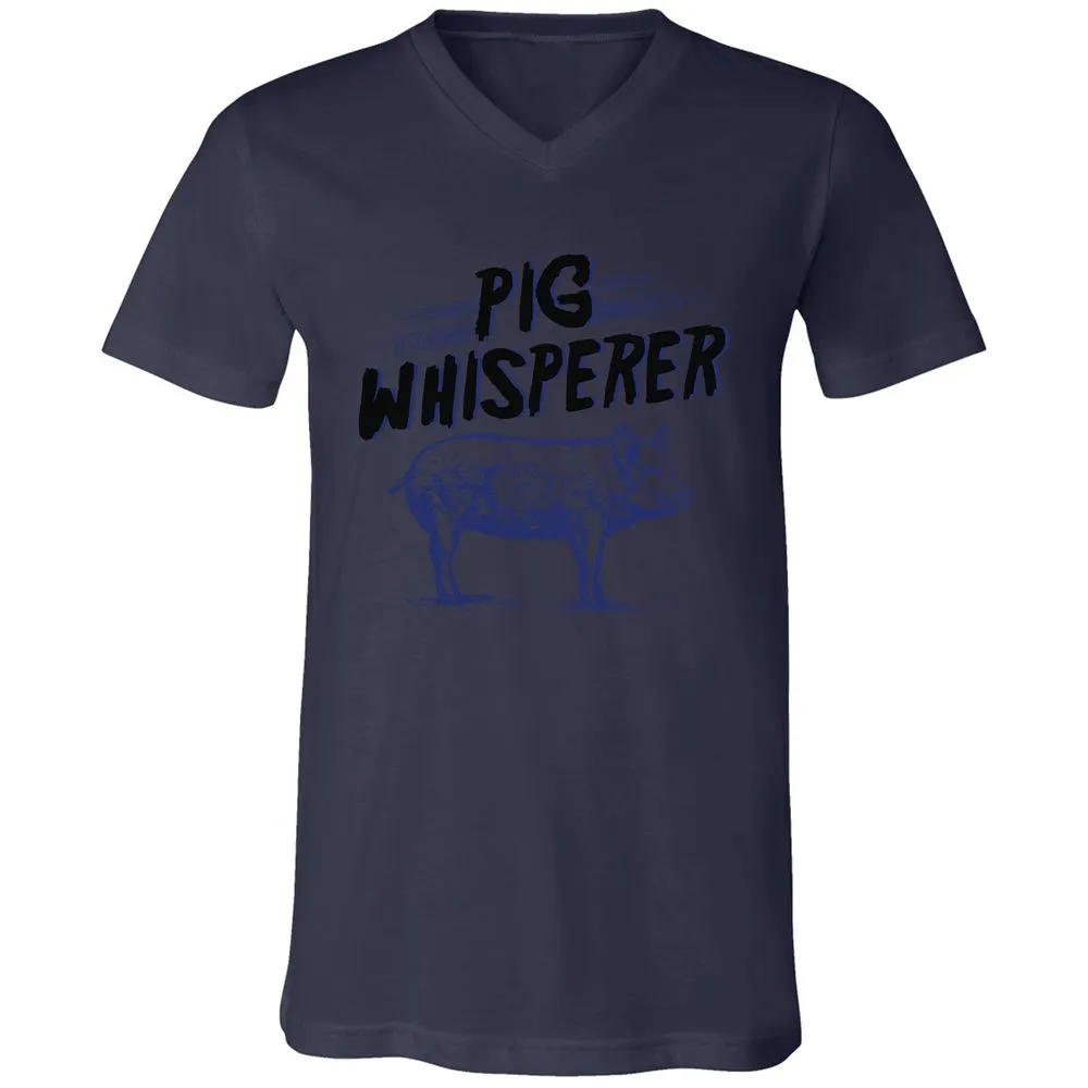 Unisex V-Neck T-Shirt - CKBX3Q35 - Navy - 9