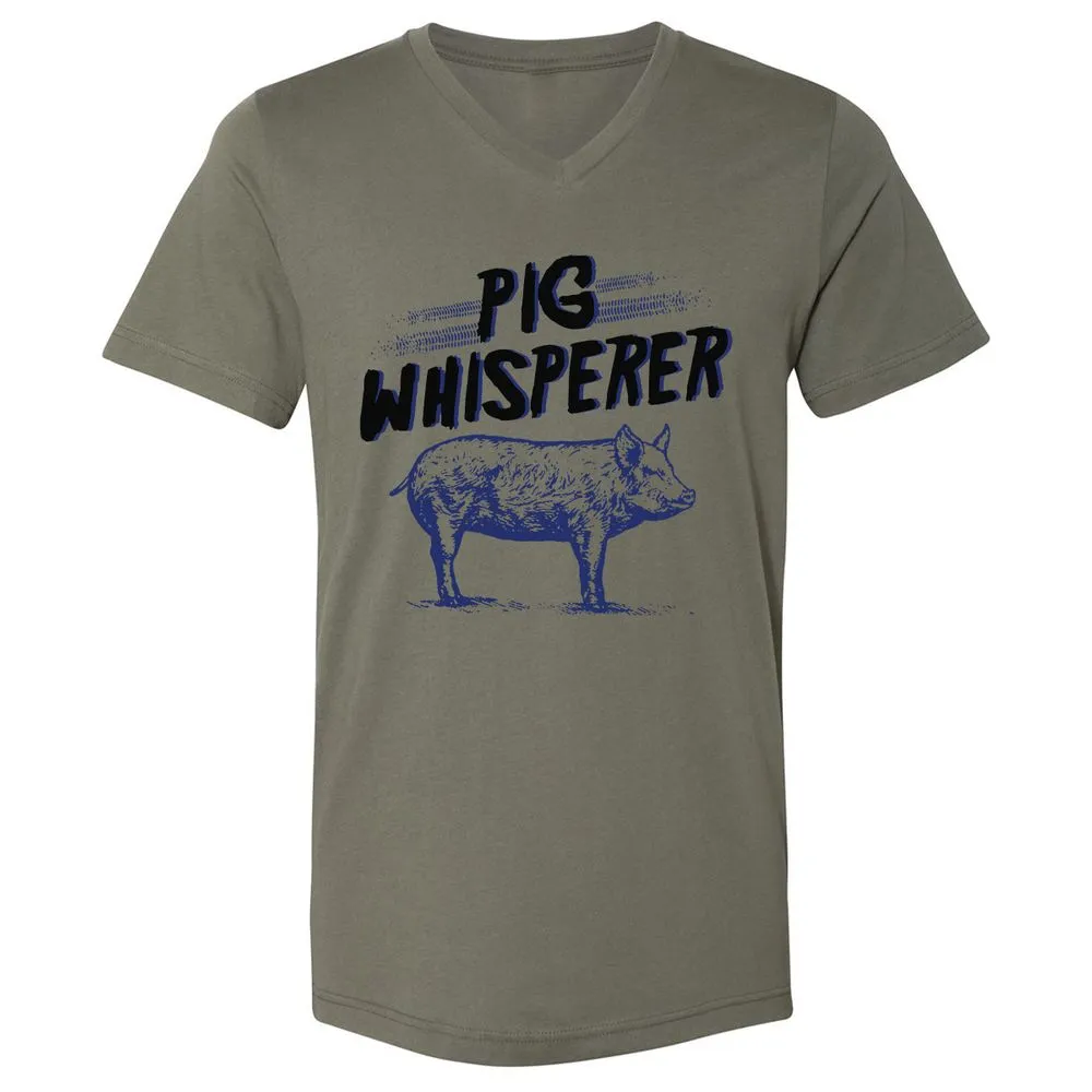 Unisex V-Neck T-Shirt - CKBX3Q35 - Military Green - 10