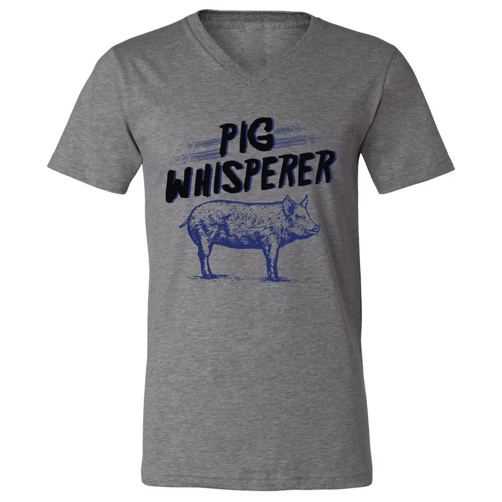 Unisex V-Neck T-Shirt - CKBX3Q35 - Deep Heather - 13