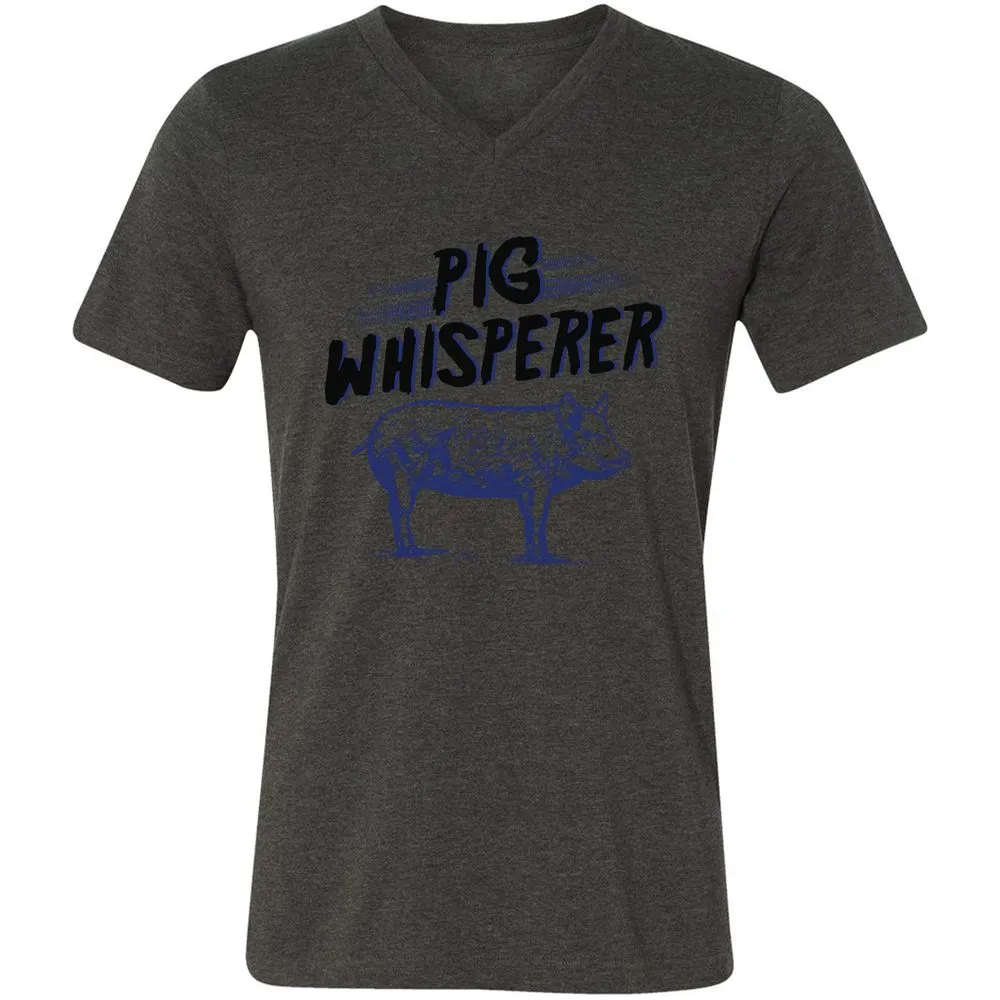 Unisex V-Neck T-Shirt - CKBX3Q35 - Dark Grey Heather - 8