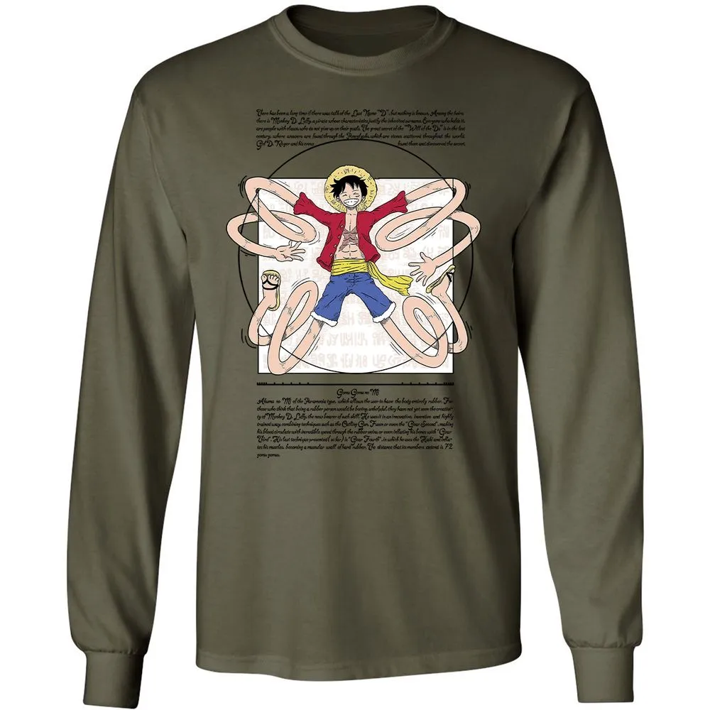 Long Sleeve T-Shirt - CG6R8PGU - Military Green - 7