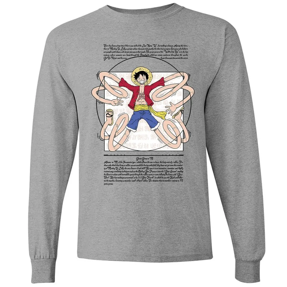 Long Sleeve T-Shirt - CG6R8PGU - Graphite Heather - 6