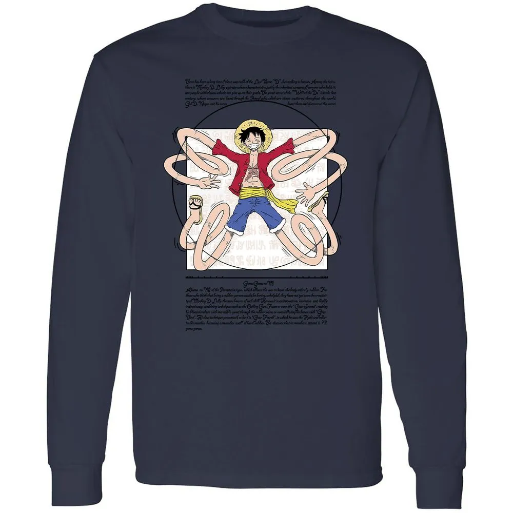 Long Sleeve T-Shirt - CG6R8PGU - Navy - 12
