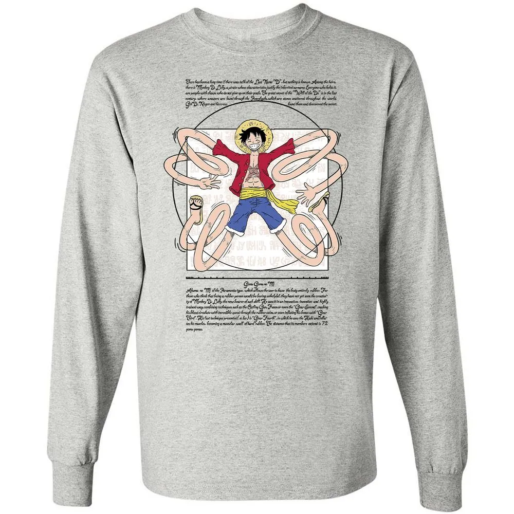 Long Sleeve T-Shirt - CG6R8PGU - Ash - 5