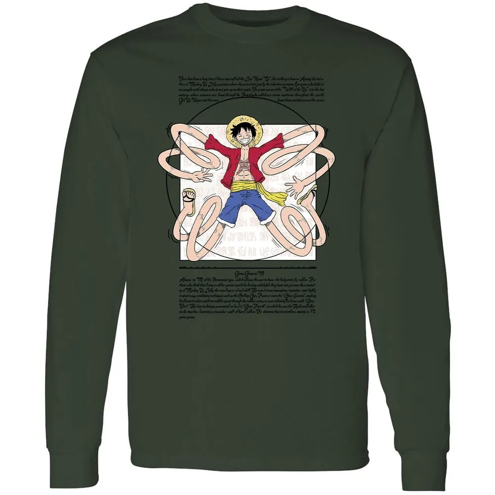 Long Sleeve T-Shirt - CG6R8PGU - Forest Green - 8