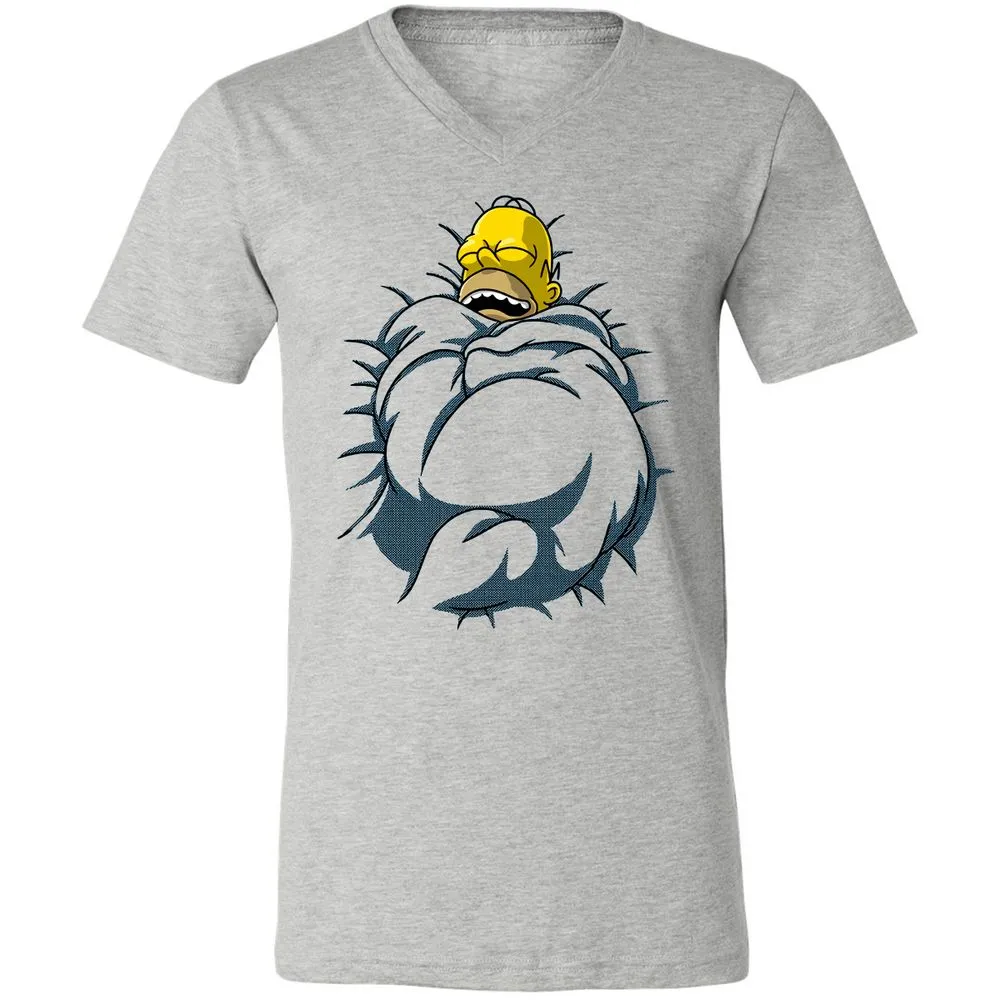 Unisex V-Neck T-Shirt - KXZJJ9PL - Athletic Heather - 7