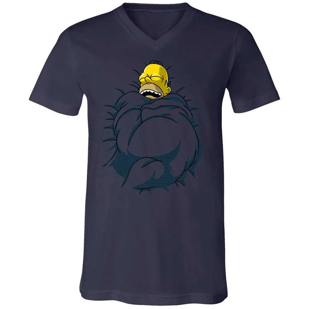 Unisex V-Neck T-Shirt - KXZJJ9PL - Navy - 9
