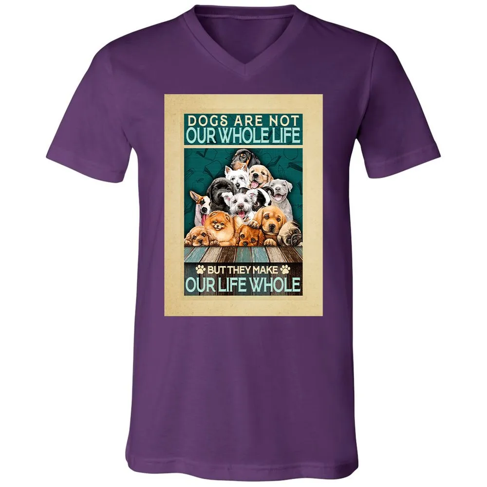 Unisex V-Neck T-Shirt - 33P9UBH8 - Team Purple - 2