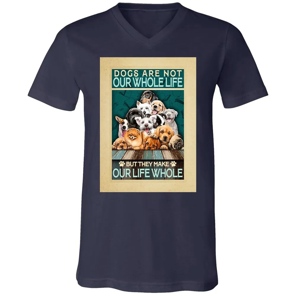 Unisex V-Neck T-Shirt - 33P9UBH8 - Navy - 9
