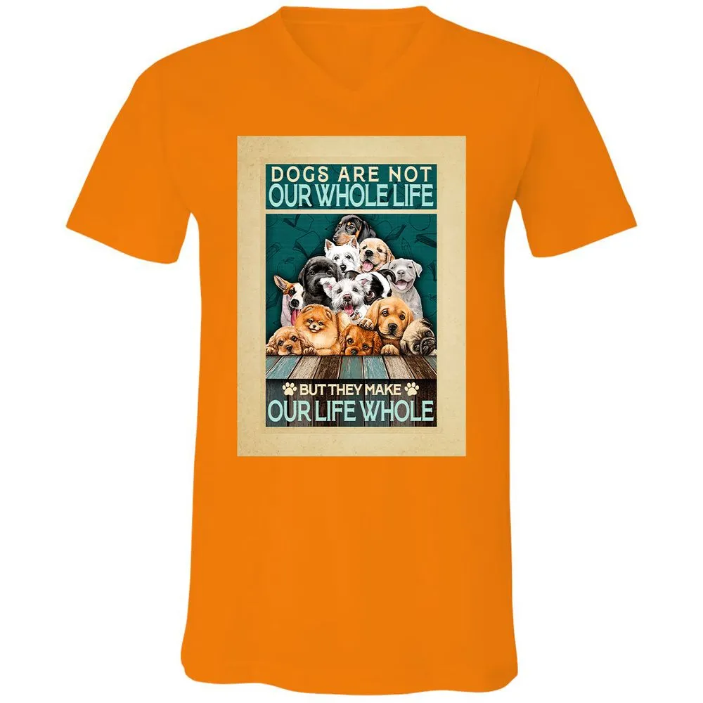 Unisex V-Neck T-Shirt - 33P9UBH8 - Orange - 11