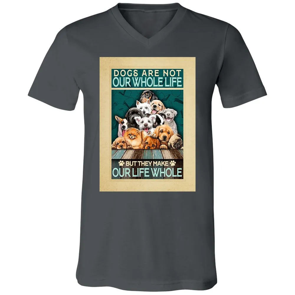 Unisex V-Neck T-Shirt - 33P9UBH8 - Asphalt - 12