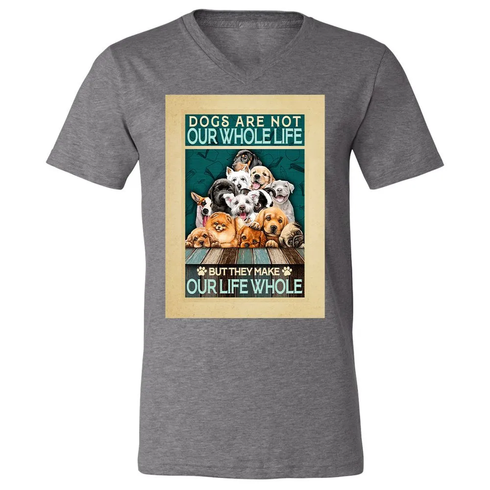 Unisex V-Neck T-Shirt - 33P9UBH8 - Deep Heather - 13