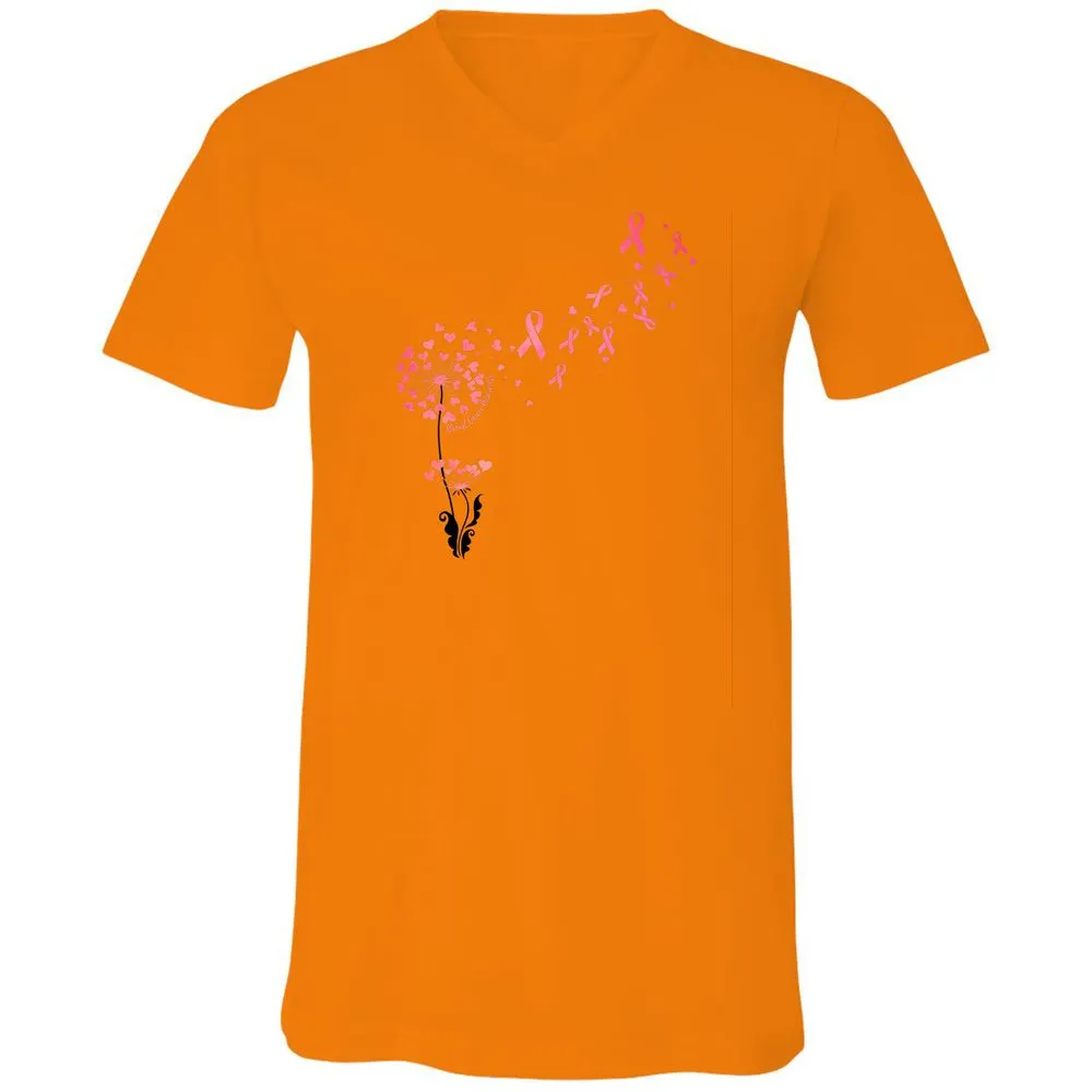Unisex V-Neck T-Shirt - 7TV9PNH8 - Orange - 11