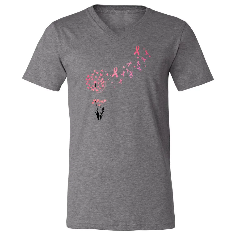 Unisex V-Neck T-Shirt - 7TV9PNH8 - Deep Heather - 13