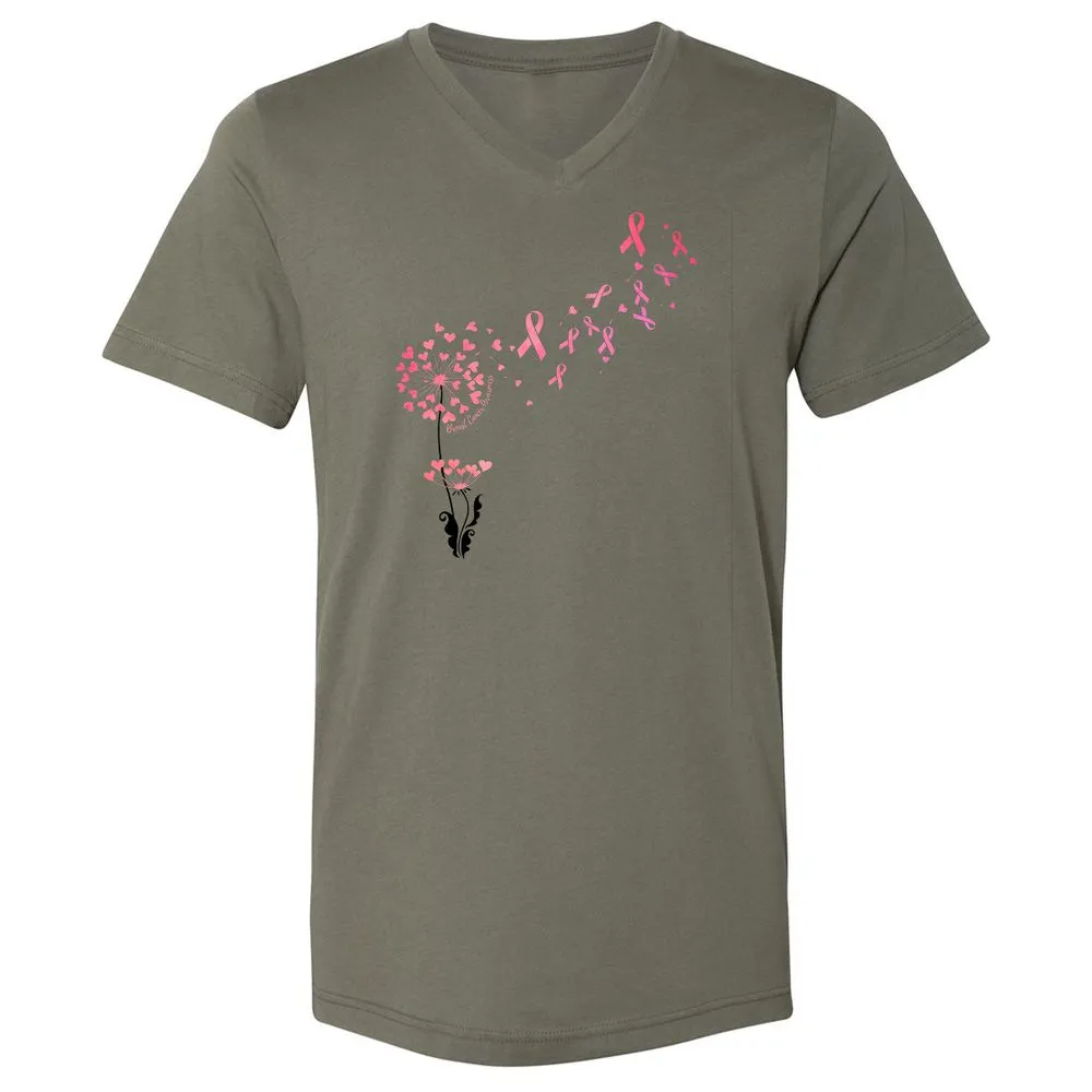 Unisex V-Neck T-Shirt - 7TV9PNH8 - Military Green - 10
