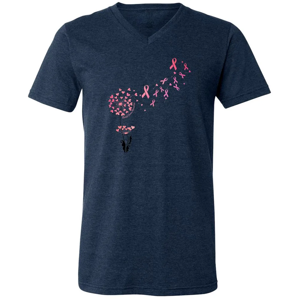 Unisex V-Neck T-Shirt - 7TV9PNH8 - Heather Navy - 15