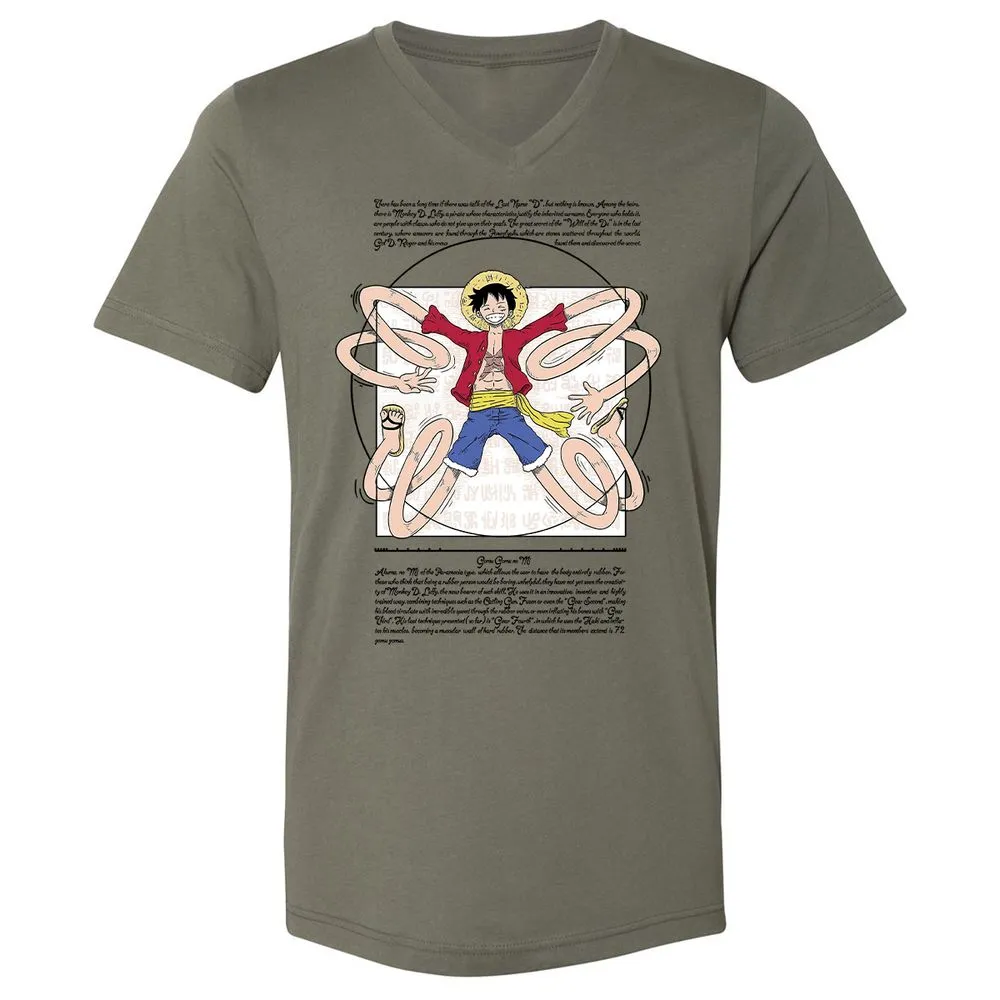 Unisex V-Neck T-Shirt - 29GF38BW - Military Green - 10