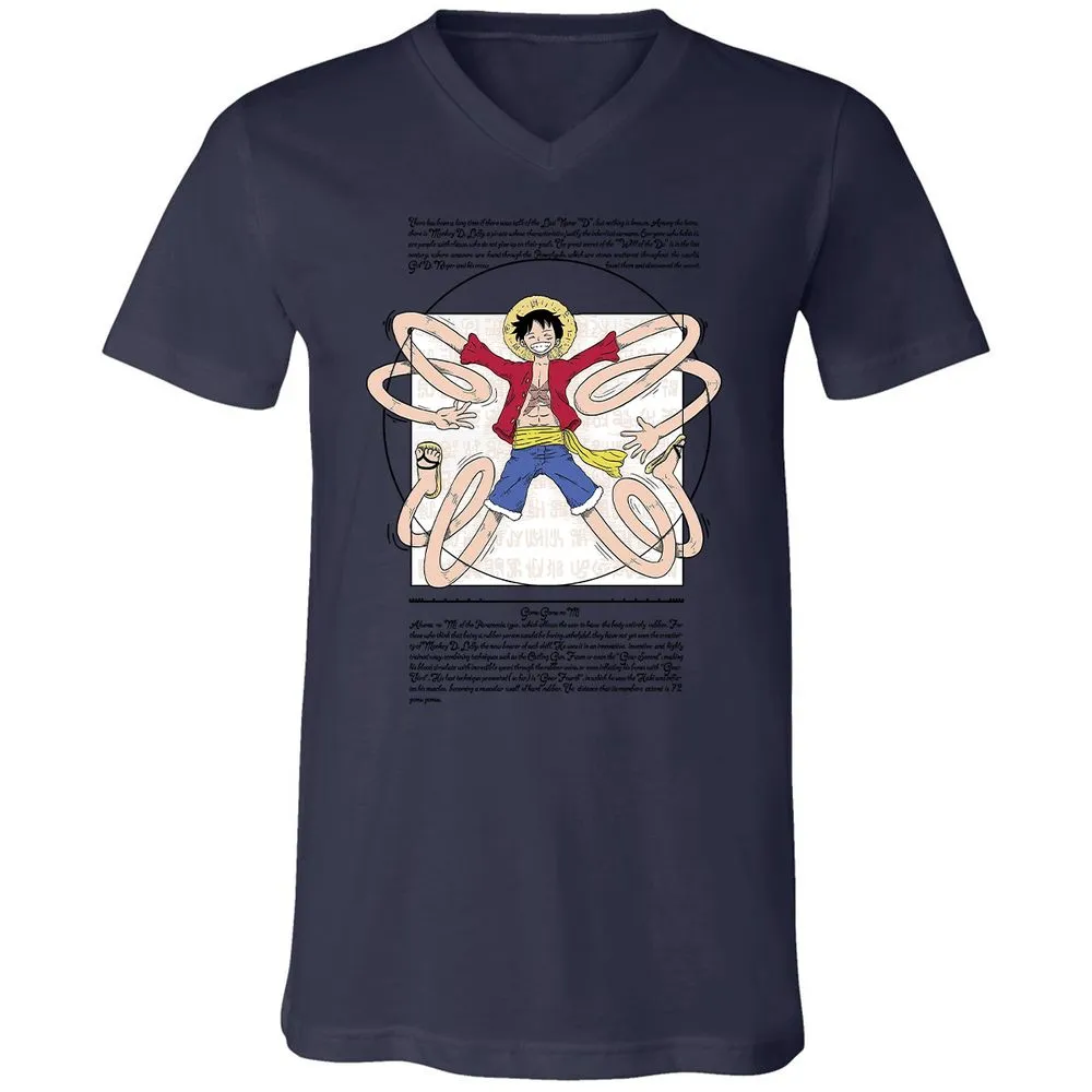 Unisex V-Neck T-Shirt - 29GF38BW - Navy - 9
