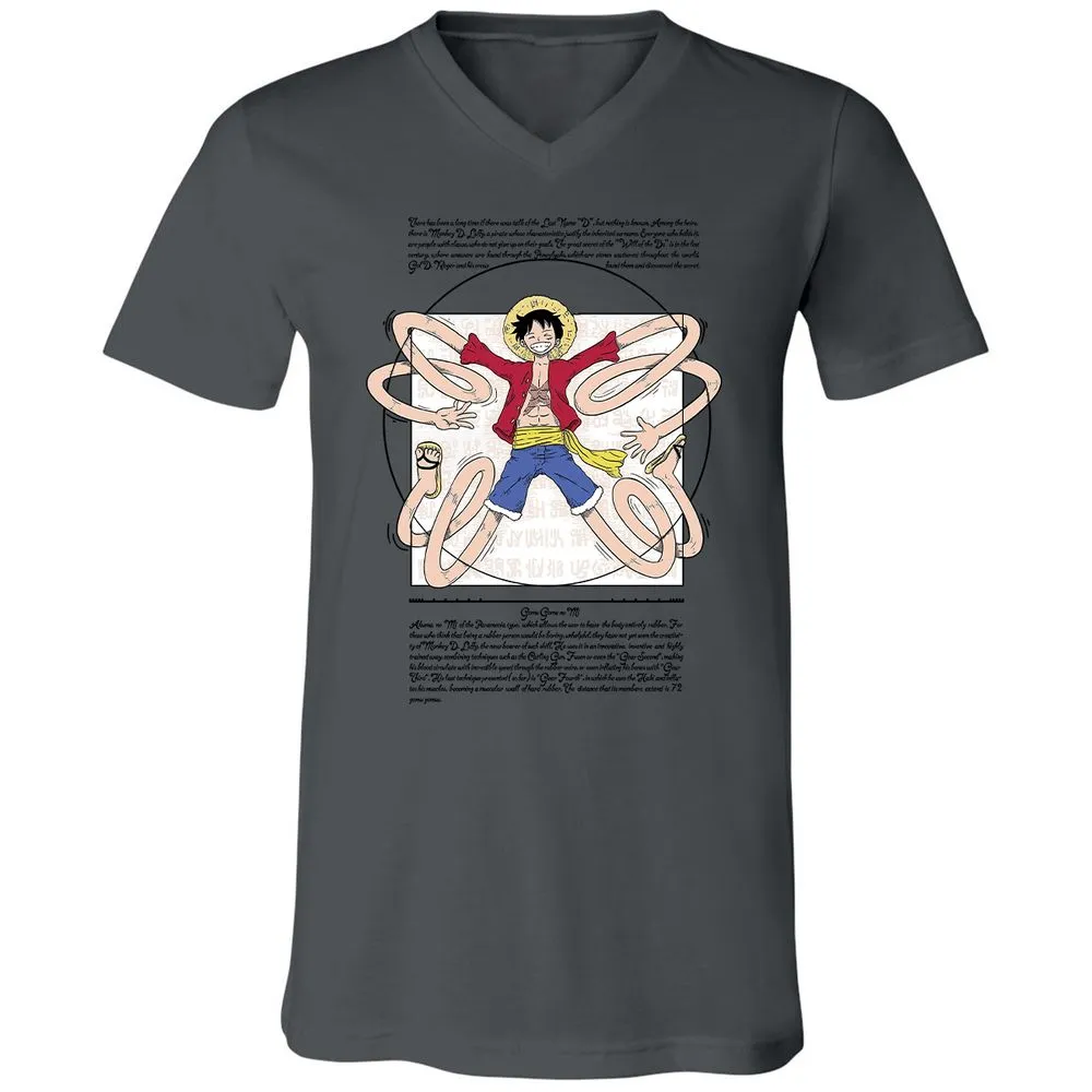 Unisex V-Neck T-Shirt - 29GF38BW - Asphalt - 12