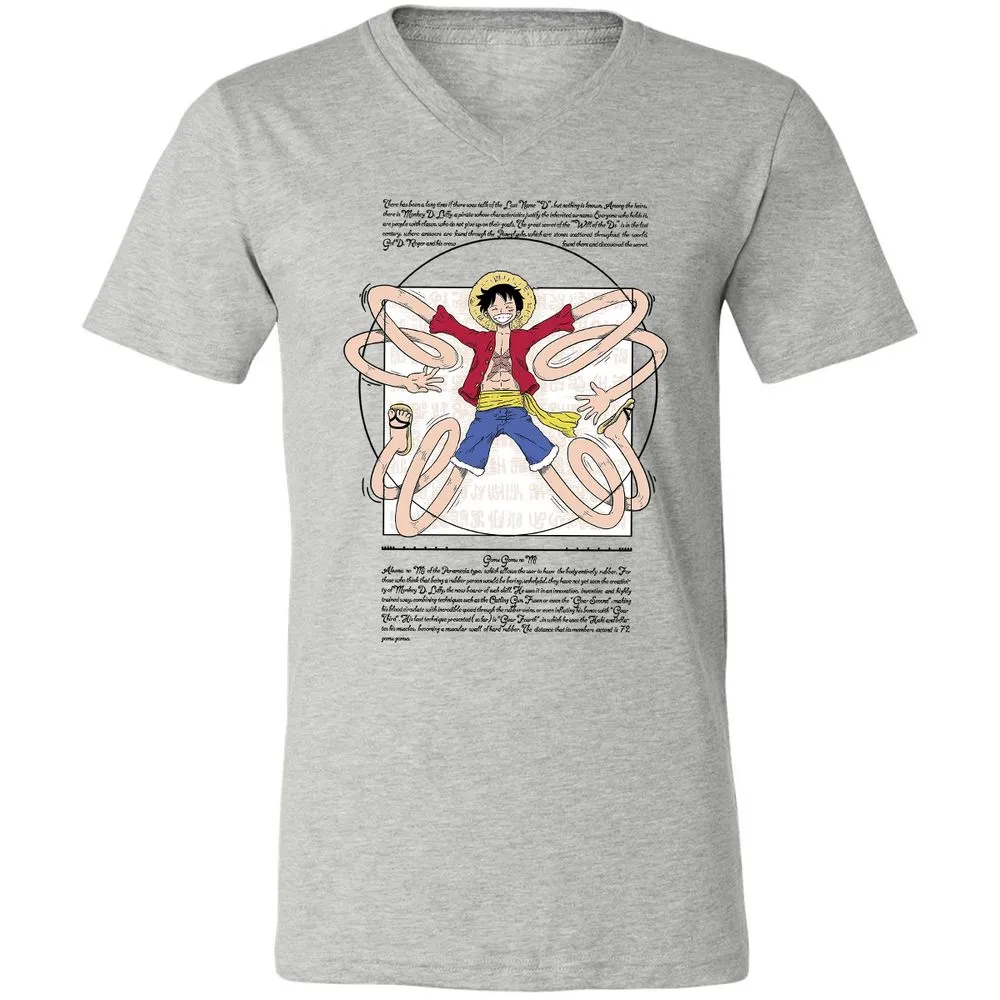Unisex V-Neck T-Shirt - 29GF38BW - Athletic Heather - 7
