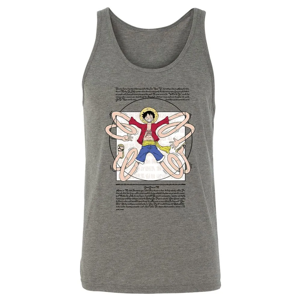 Unisex Jersey Tank - 8VM1D4NJ - Grey Triblend - 2