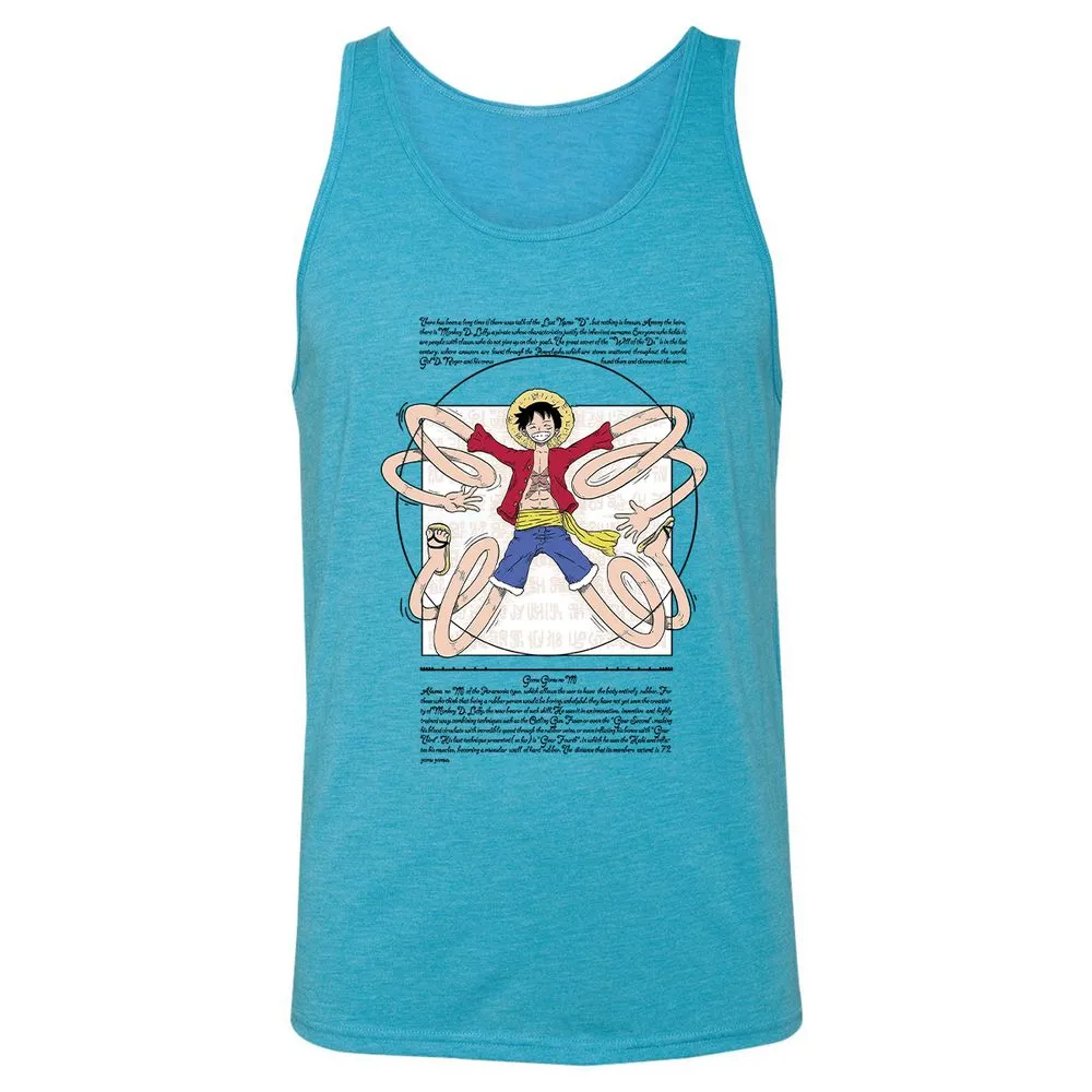 Unisex Jersey Tank - 8VM1D4NJ - Aqua Triblend - 3