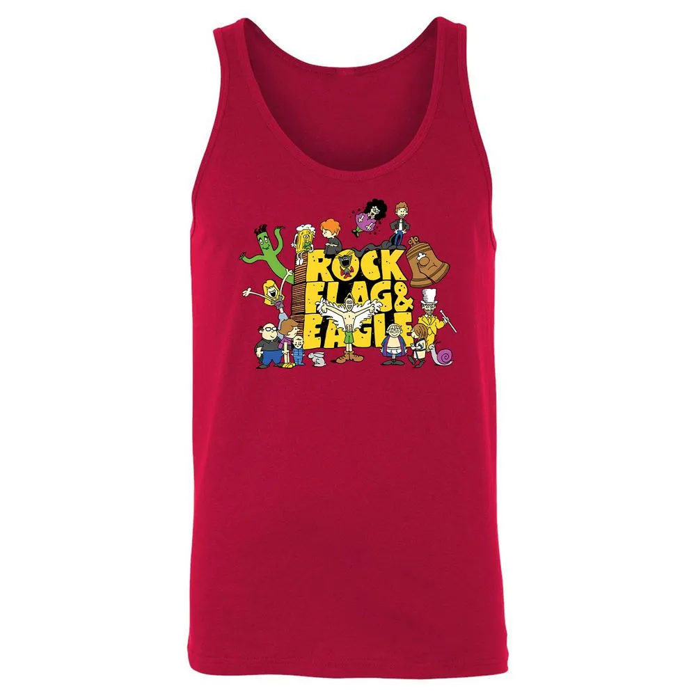 Unisex Jersey Tank - PCD3MAHU - Red - 11