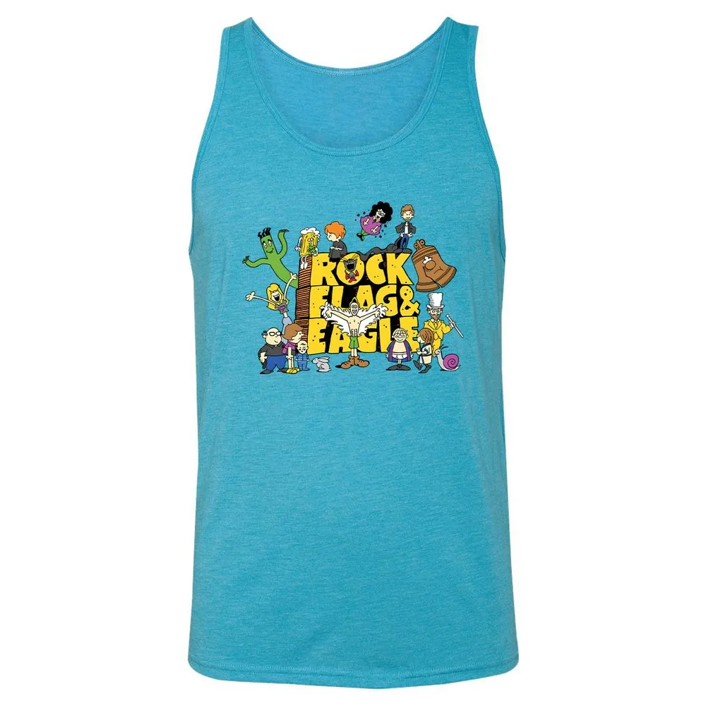 Unisex Jersey Tank - PCD3MAHU - Aqua Triblend - 3