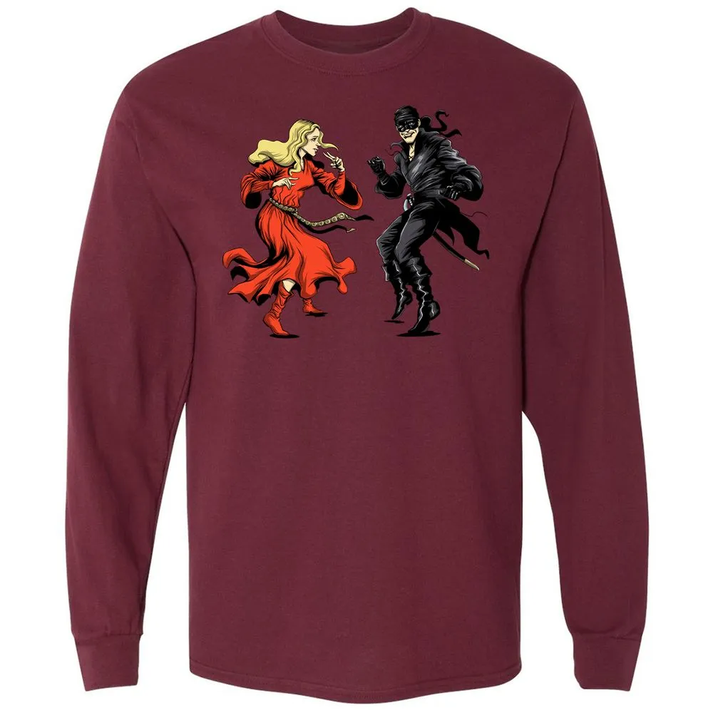 Long Sleeve T-Shirt - HAQXCRDK - Maroon - 11