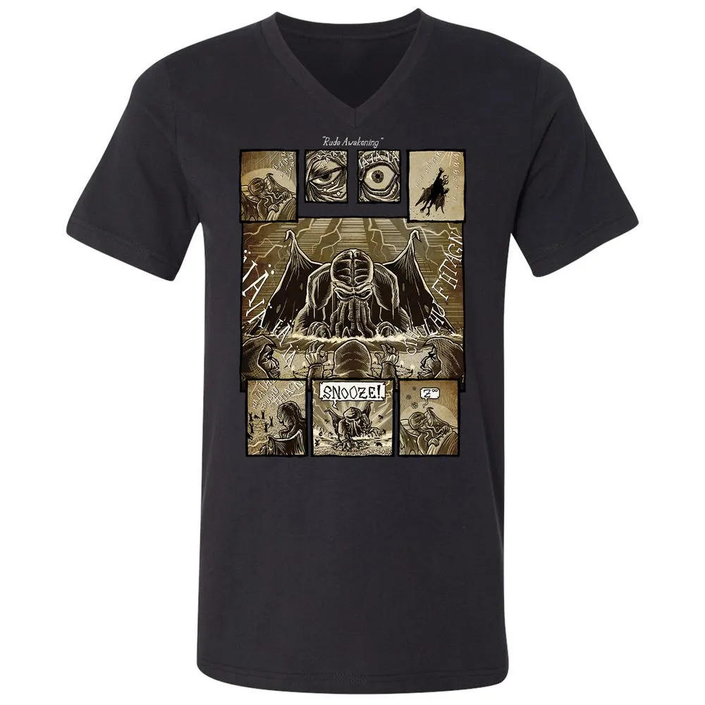 Unisex V-Neck T-Shirt - ABLSS4ZC - Black - 16