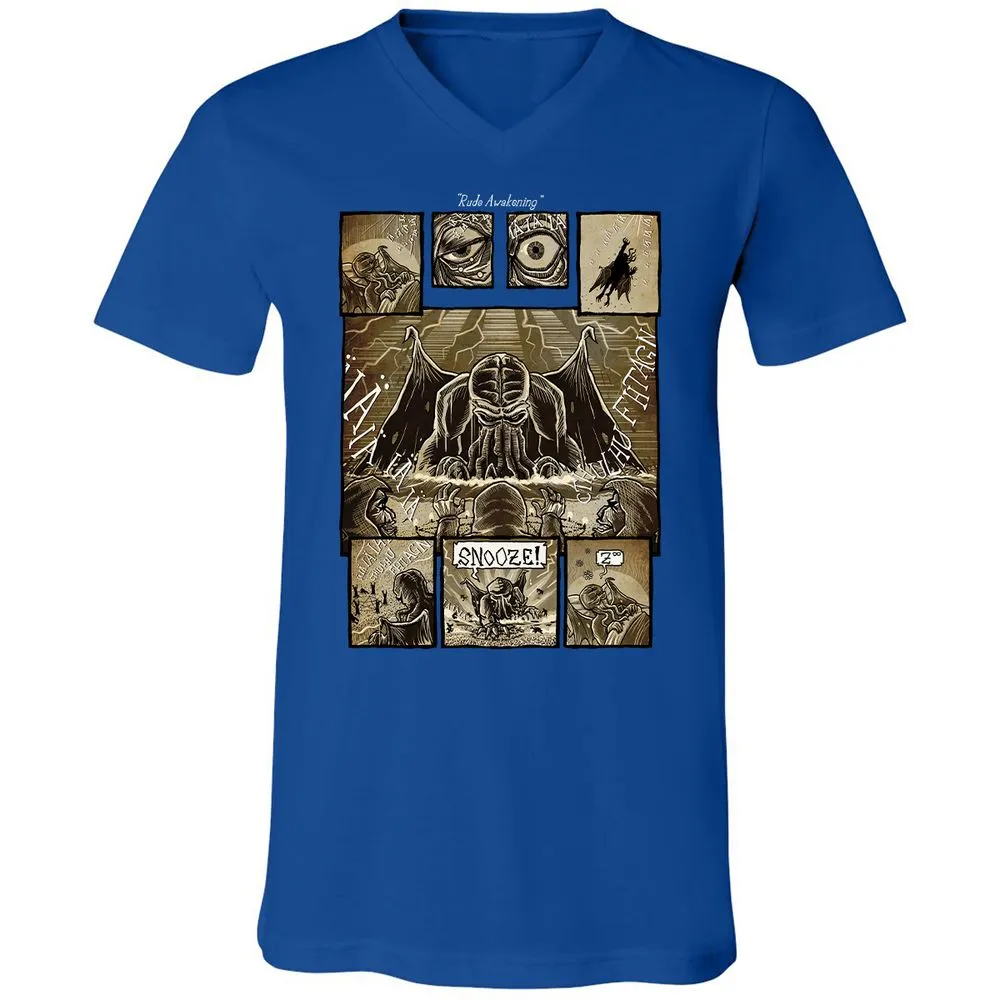 Unisex V-Neck T-Shirt - ABLSS4ZC - True Royal - 4